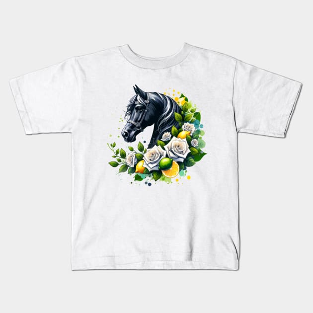 Horse Kids T-Shirt by BeDazzleMe